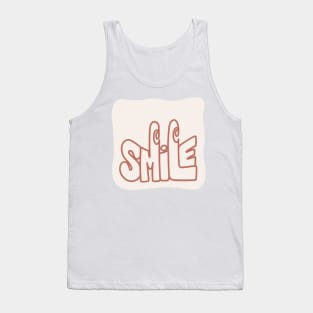 Orange Smile Tank Top